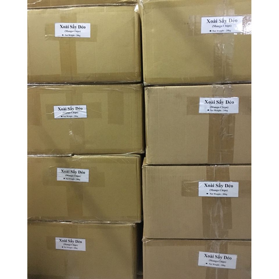 Xoài sấy dẻo nguyên miếng Hộp 250gr Loại cao cấp
