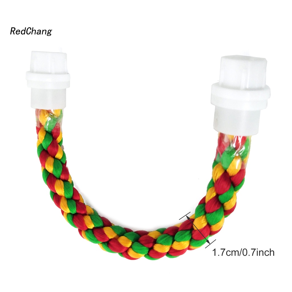 Thanh đứng cho chim vẹt thiết kế kiểu cotton bện độc đáo trang trí lồng chim