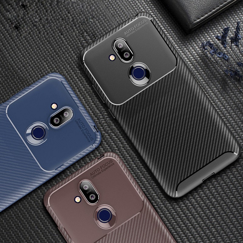 Ốp điện thoại TPU mềm chống vân tay và chống sốc cho Nokia 8.1