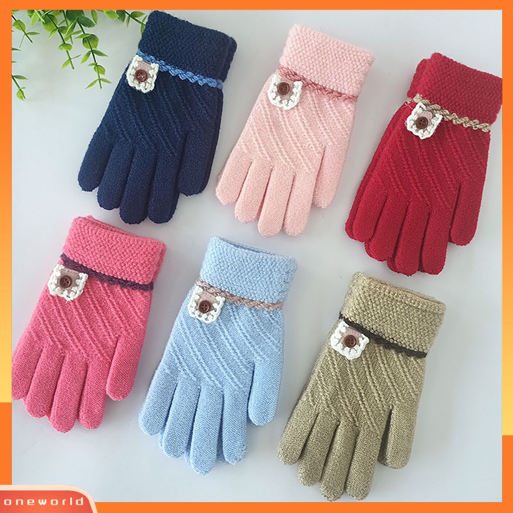 |Áo Thun In Hình ONEOR Thời Trang Năng Động| 1 Đôi Găng Tay Giữ Ấm Thân Thiện Với Da Cho Trẻ Em