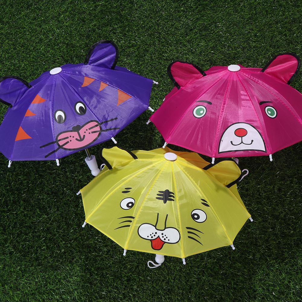 Dù Xếp Hình Tai Thú Dễ Thương Cho Búp Bê Đường Kính 30cm