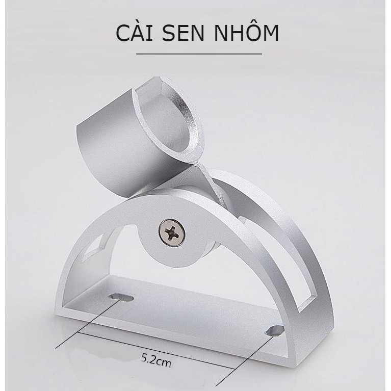 Cài sen tắm chỉnh hướng Sunzin, chất liệu nhôm