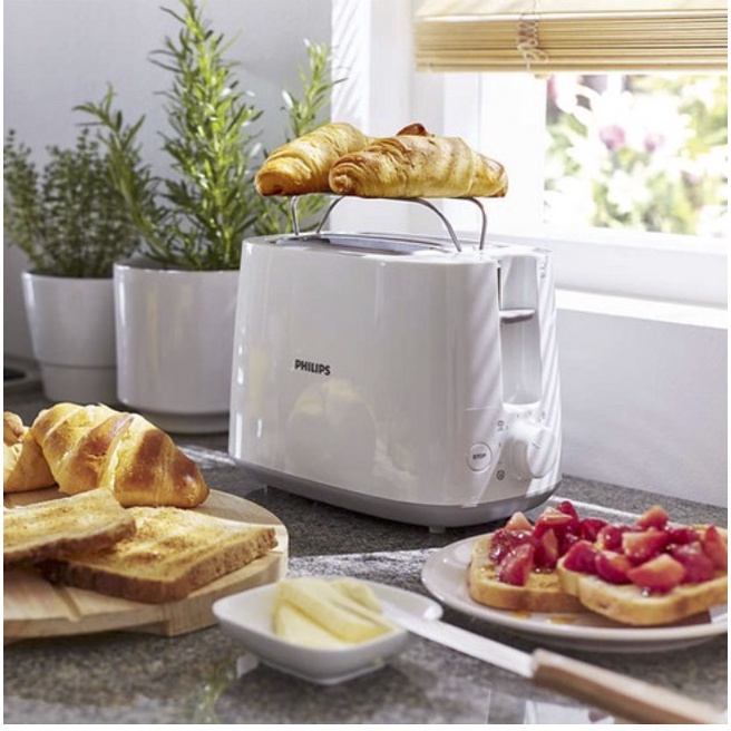 Máy nướng bánh mì Philips chính hãng Hàn Quốc công suất 830W tiện dụng cho nhà bếp