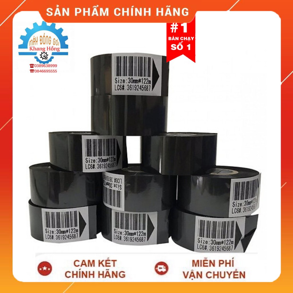 [HÀNG CHUẨN] Combo 10 Cuộn Mực Thay Thế Máy In Date DY8-HP241B Kích Thước 30*122mm