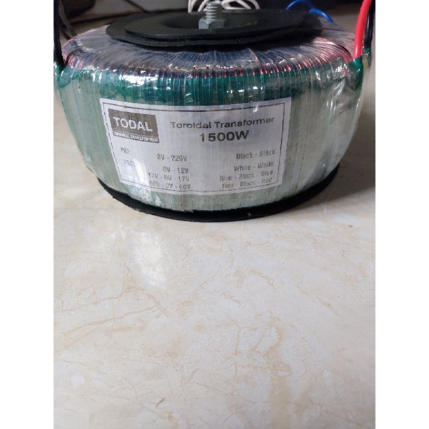 Biến áp xuyến TODAL 1500W 60v đôi