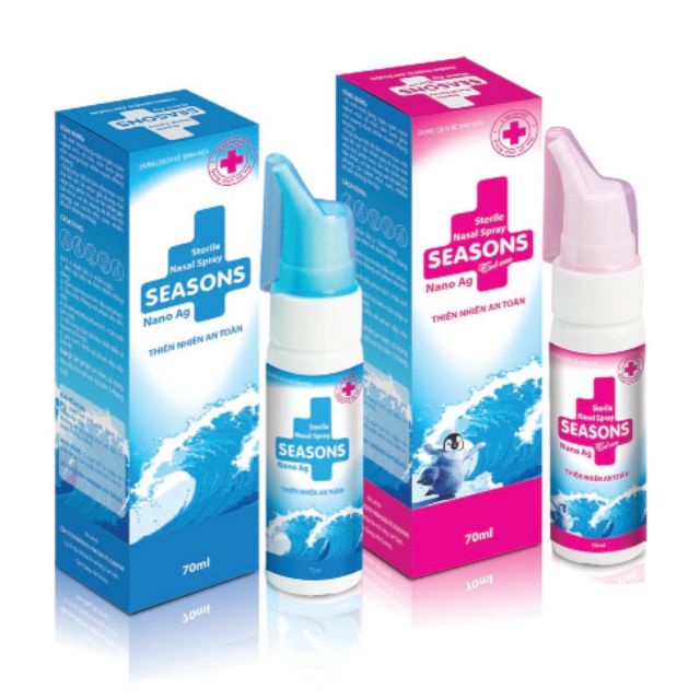 Xịt mũi Seasons- Nước muối biển sâu giúp làm sạch bụi bẩn, chất nhầy chai 75ml