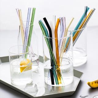 Ống Hút Thủy Tinh Chịu Nhiệt Cao Phong Cách Bắc Âu