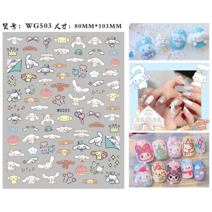 STICKER DÁN MÓNG HÌNH THỎ