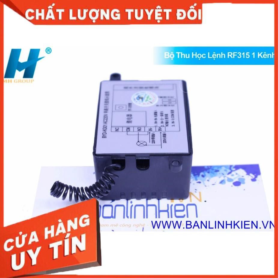 Bộ Thu Học Lệnh RF315 1 Kênh 220V