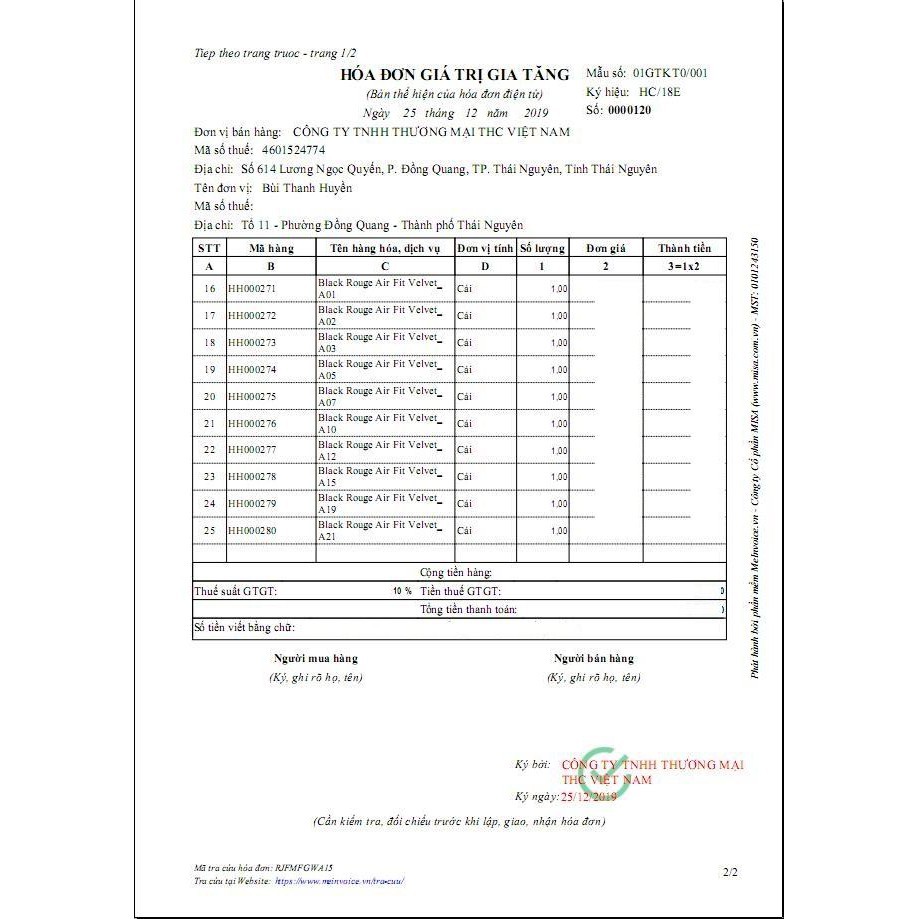 Son Kem Lì Black Rouge Air Fit Velvet Tint | BigBuy360 - bigbuy360.vn