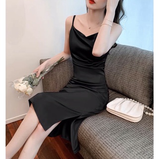 ĐẦM XOÈ LỤA 2 DÂY CỔ ĐỔ