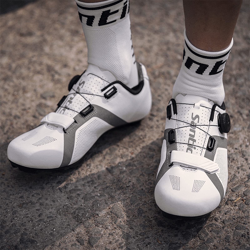 Santic Giày Đạp Xe Nam Đường Đi Xe Đạp Cleats Giày Tương Thích SPD Xe Đạp Cleats Giày Thoáng Khí Giày Đạp Xe Nữ KS20019