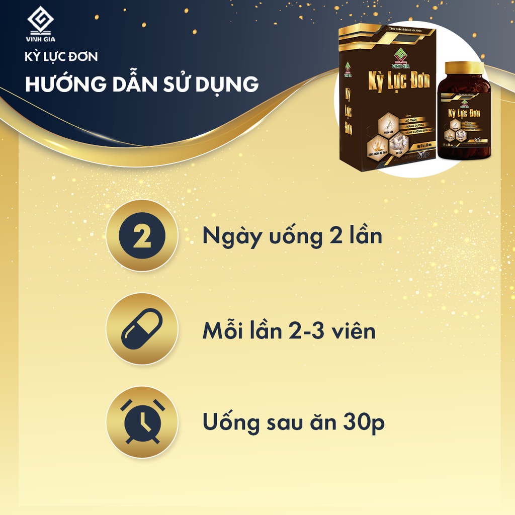 Viên Nang Kỳ Lực Đơn Đông Trùng Hạ Thảo Vinh Gia Giúp Bổ Thận, Tráng Dương, Tăng Cường Sinh Lý Nam