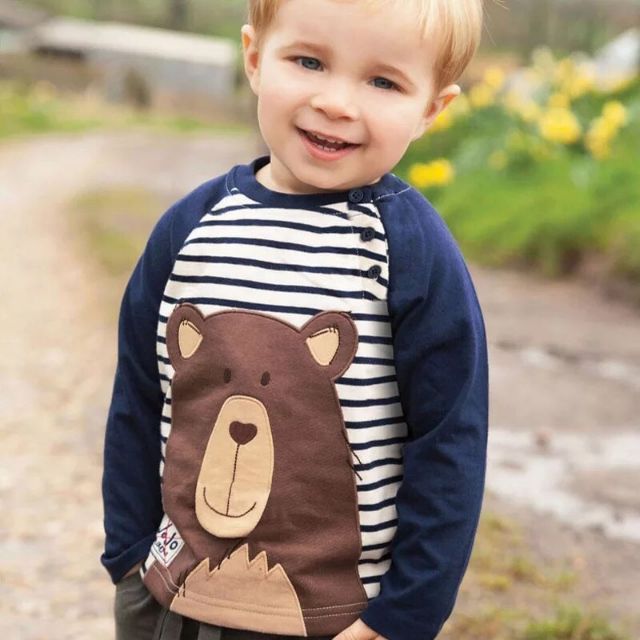 Áo dài tay hình gấu hãng jumping bean cho bé trai từ 2 tuổi đến 7 tuổi - ảnh sản phẩm 2