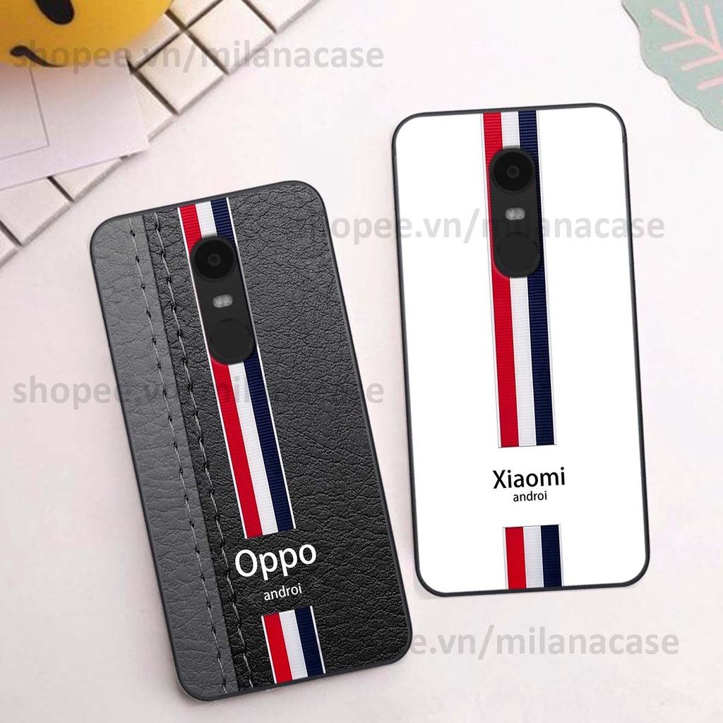 Ốp Xiaomi Redmi Note 4/ Note 4x / Redmi 5 Plus in giả da phong cách thể thao, cá tính, thời trang