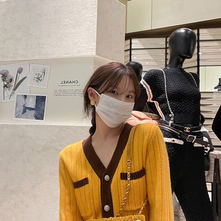 SUXI Áo Khoác Cardigan Dệt Kim Cổ Chữ V Màu Sắc Thanh Lịch