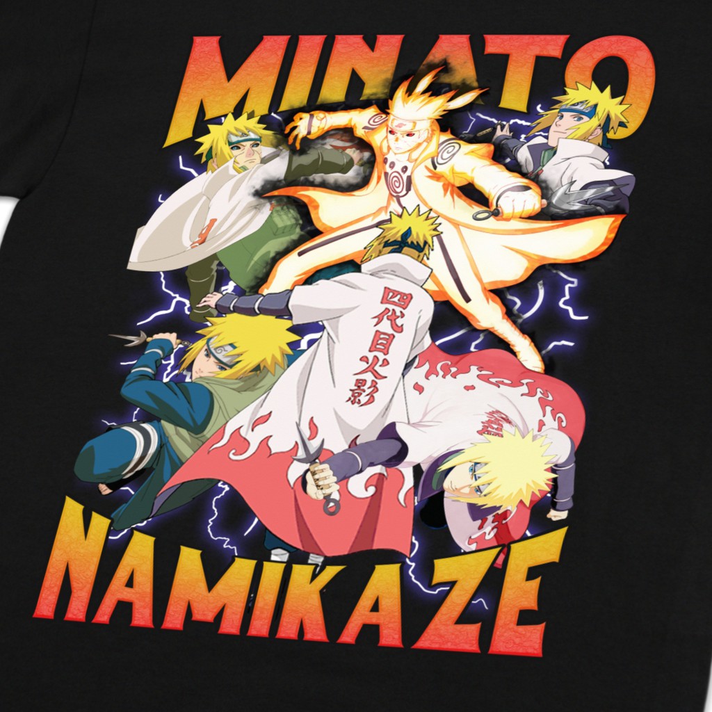 Áo Thun Tay Dài In Hình Naruto Minato Namikaze Bootleg Vol. 1