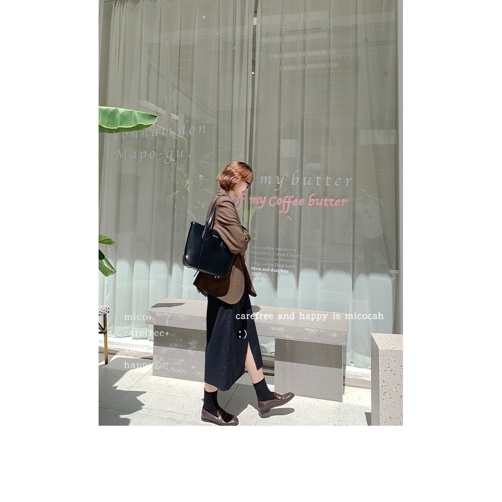 Túi xách nữ 🌸FREESHIP🌸 Túi Tote nữ Micocah size rộng để đồ tiện lợi có khoá kéo miệng MSP:HSD471 | BigBuy360 - bigbuy360.vn