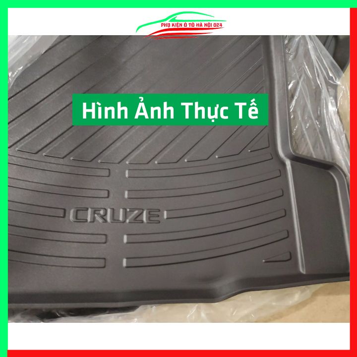 Thảm nhựa lót cốp Cruze 2009-2022 nhựa dẻo dày dặn đàn hồi tốt