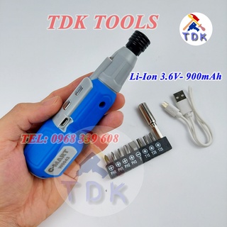 Tua vít tự động pin sạc 3.6V 900mAh C-Mart W0043, tô vít đa năng