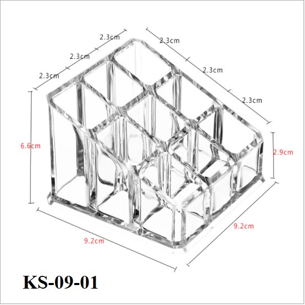 Khay son 9 ô cao cấp sử dụng chất liệu Acrylic