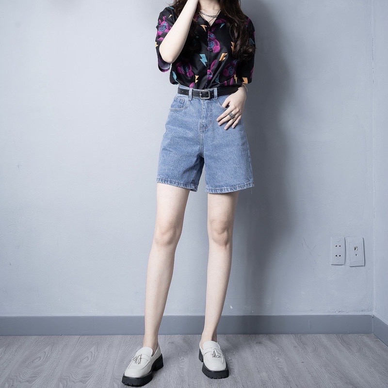 Quần short jean nữ mang phong cách Uzzlang - DOLCE