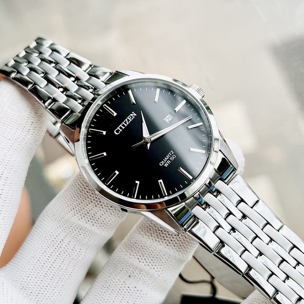 Đồng hồ nam dây thép Citizen Quartz Blue Steel BI5000 87E