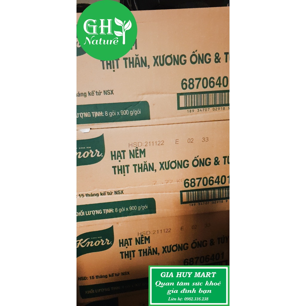 Gói hạt nêm Knor 900gr ngon từ thịt - ngọt từ xương bổ sung vitamin A