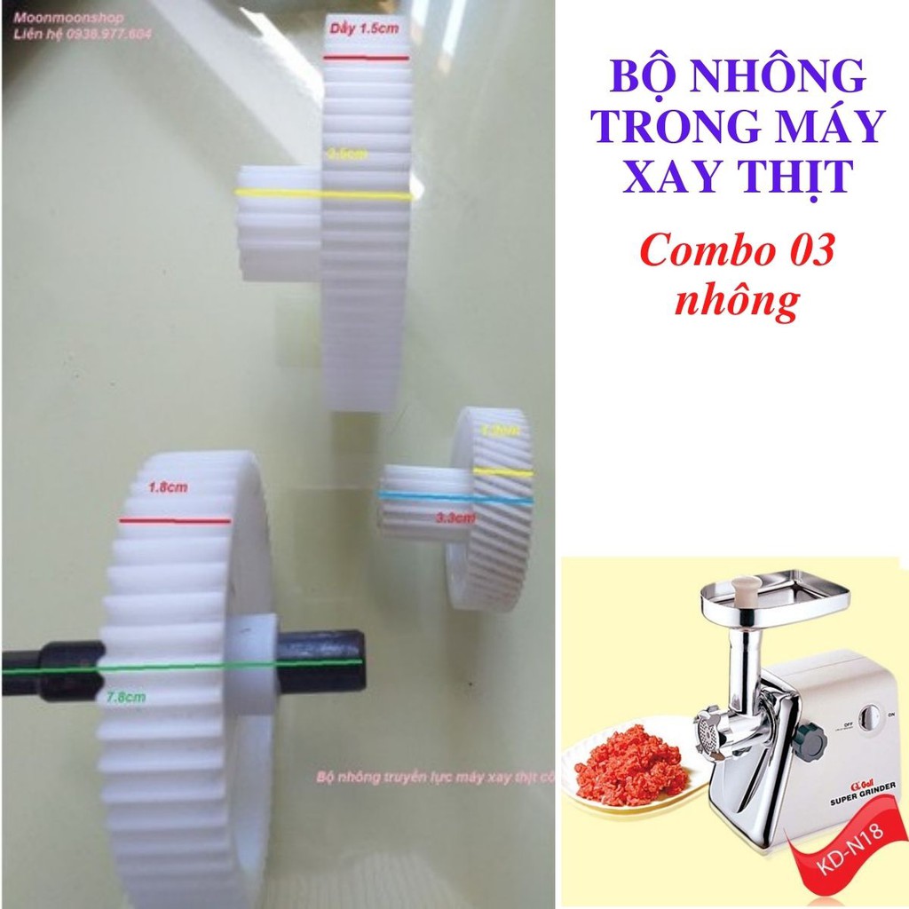 Máy xay thịt công nghiệp combo nhông truyền lực N18