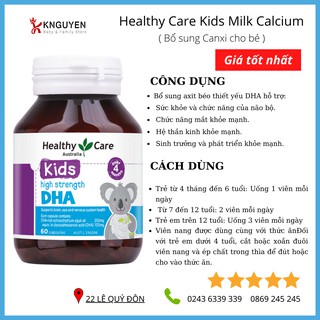 Viên uống DHA Healthy Care 60 viên (khử mùi tanh)