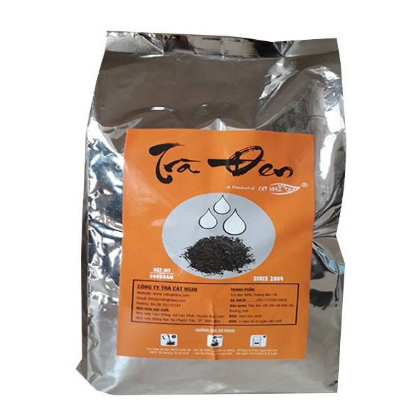 Trà đen bao bạc Cát Nghi Tea 500g - Nguyên liệu chuẩn pha trà sữa trà trái cây - Cung cấp cho các quán trà sữa