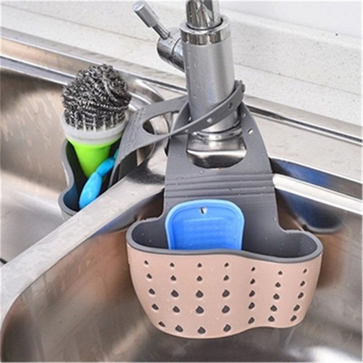 Giỏ Đựng Giẻ Lưới Rửa Bát Loại Dày G1 Thoáng Mát - Giỏ Nhựa Treo Đồ Rửa Chén, Gắn Vòi Nước Bồn Rửa