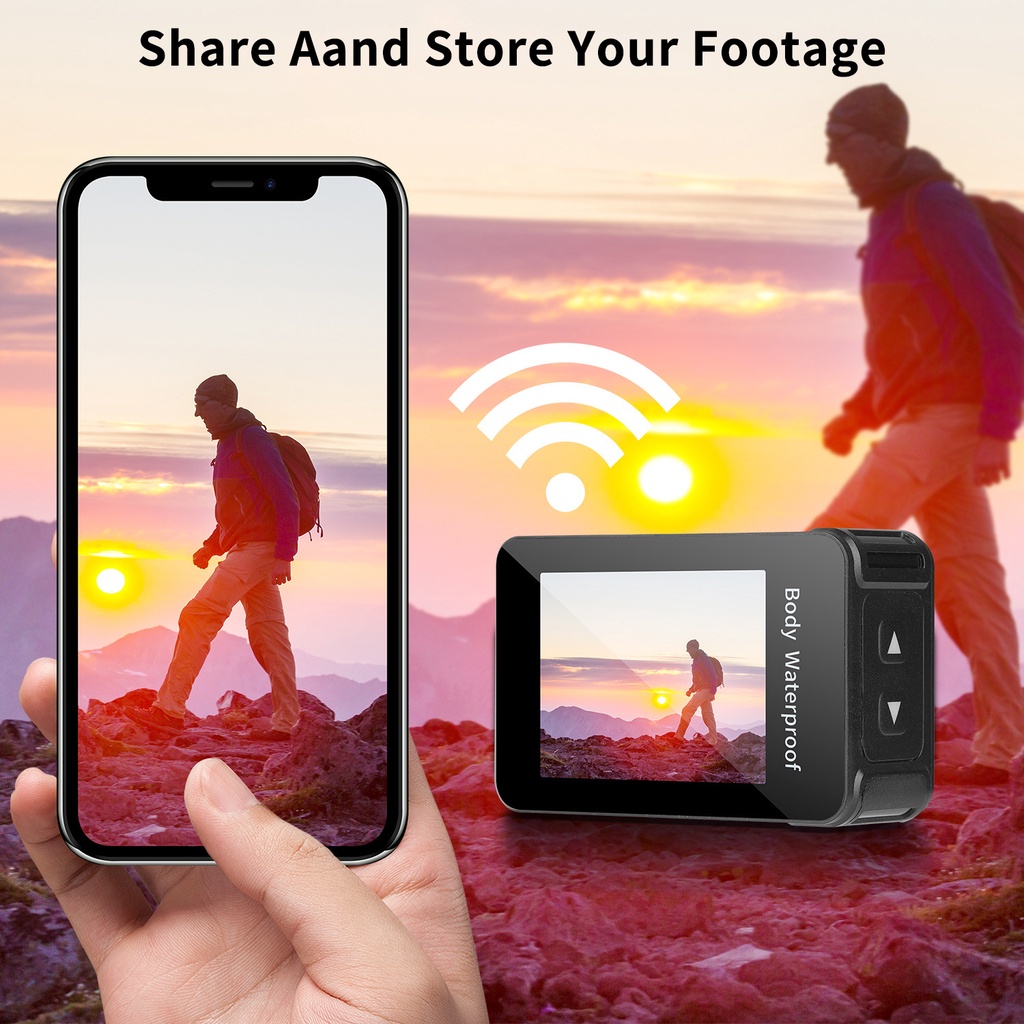 Camera Hành Trình 4K Ultra HD WiFi Màn Hình 2.0 Inch 10M 150D Chống Thấm Nước