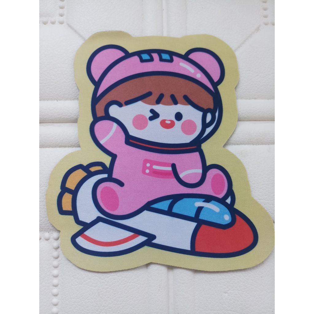 Miếng lót chuột silicon hình thú 3D trang trí bàn làm việc góc học tập