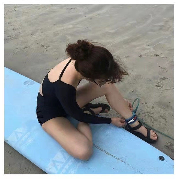 Bộ Đồ Bơi Một Mảnh Dài Tay Lưng Cao Cỡ Lớn Nâng Ngực 2022 Thời Trang Cho Nữ