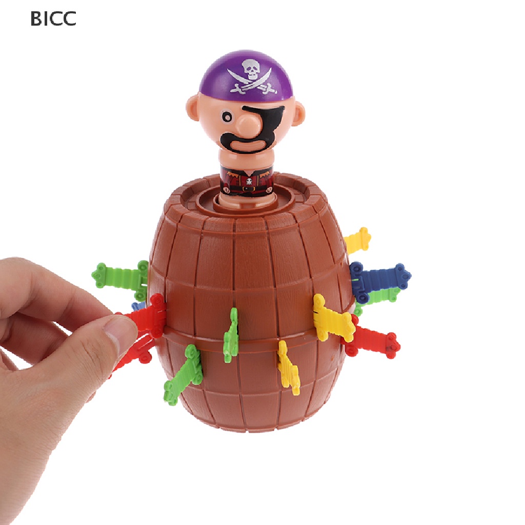 BI Lucky Stab Pirate Funny Tricky Barrel Moneybox Swords Toys Game Boy Girl CC