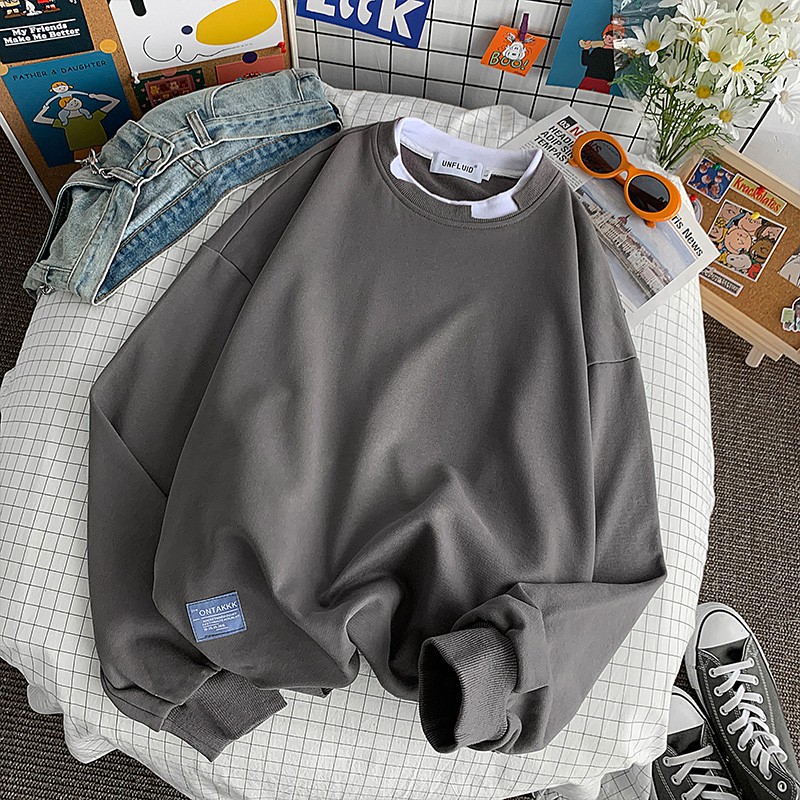 Áo sweater layer Unisex đặc biệt chất liệu nỉ bông mềm mịn