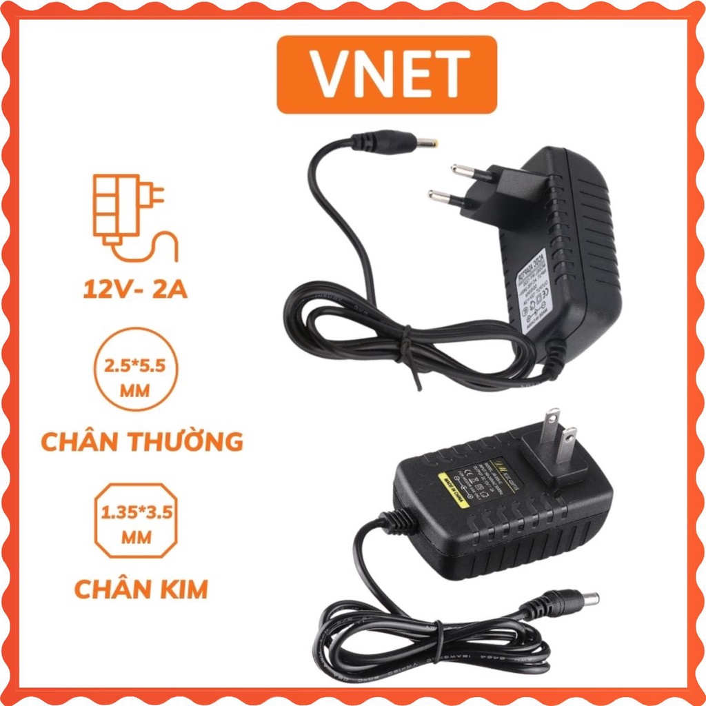 Nguồn 12V 1A 2A chân thường chân kim mới 100% lỗi 1 đổi 1 VNET