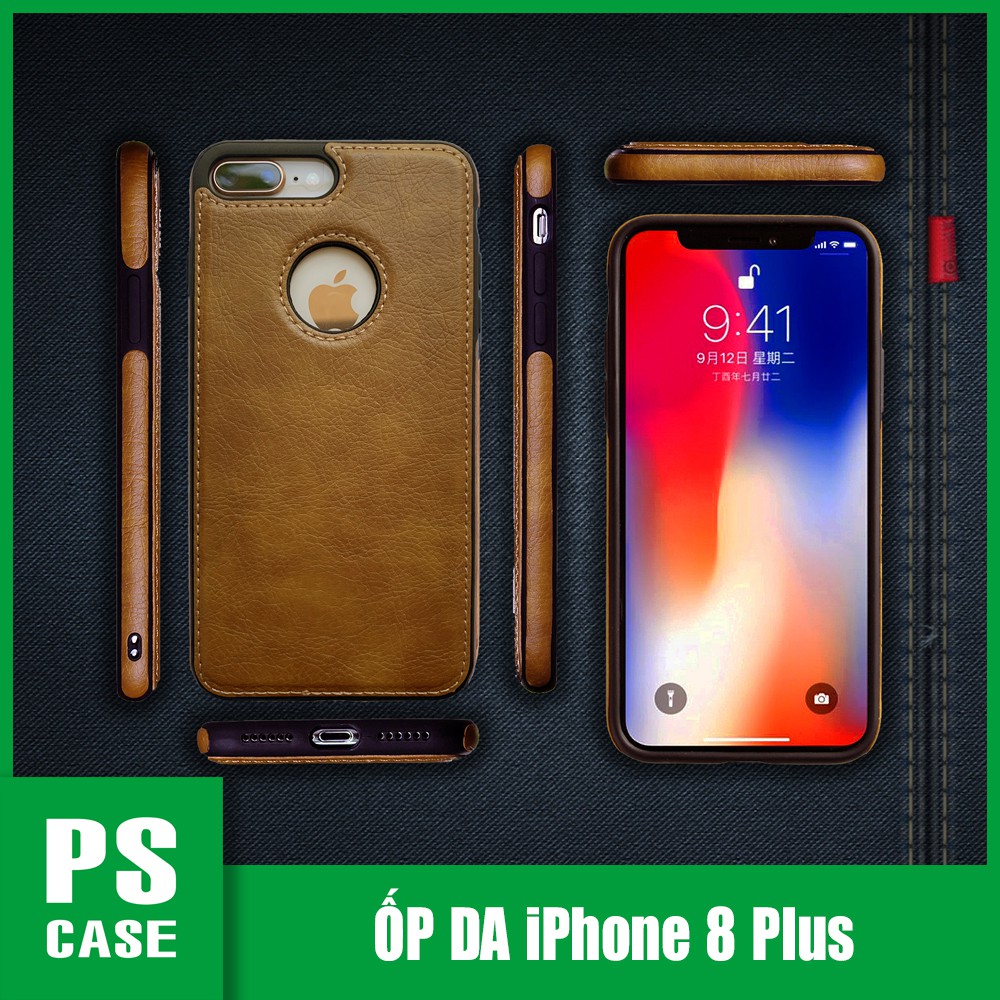 Ốp lưng da iPhone 8 Plus - IP 8 Plus - PS CASE phân phối