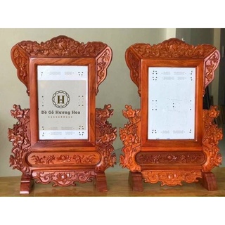 Khung Ảnh thờ Chiện Mai gỗ Hương Đá