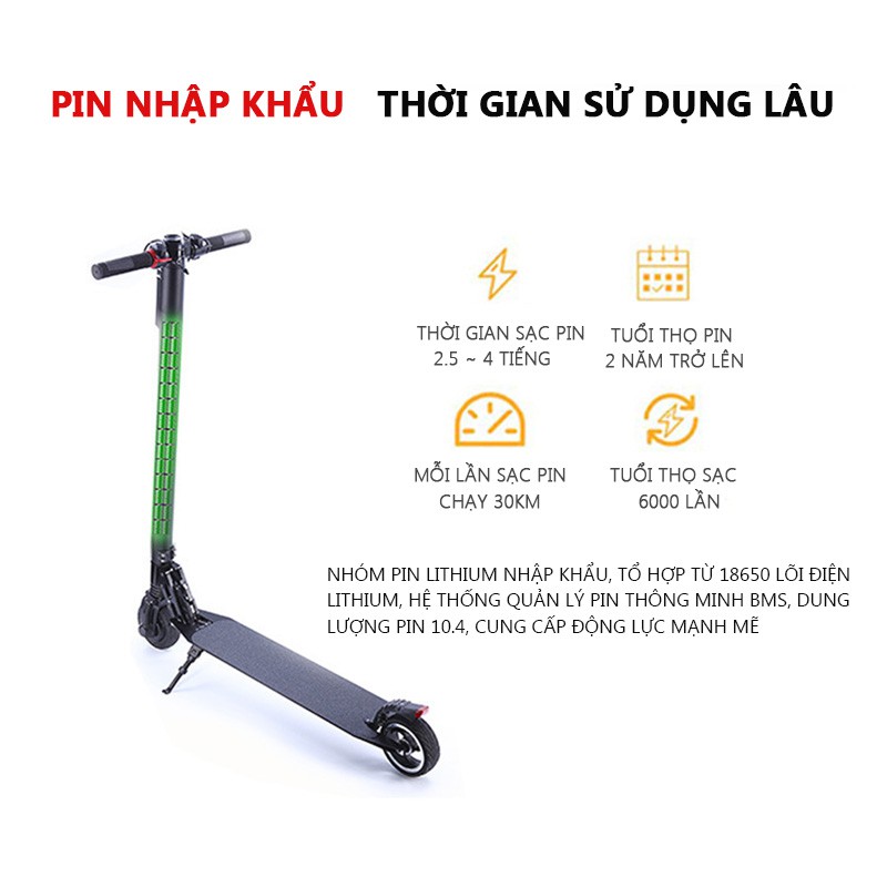 Xe Scooter xe trượt điện mini Hàng Chính Hãng Xe Điện Scooter Xe Scooter xe trượt điện mini OT106