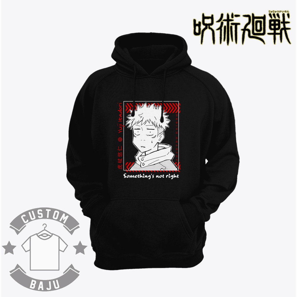 Mẫu áo Hoodie in hình Not Right Yuji Itadori Anime Jujutsu Kaisen độc đẹp giá siêu rẻ