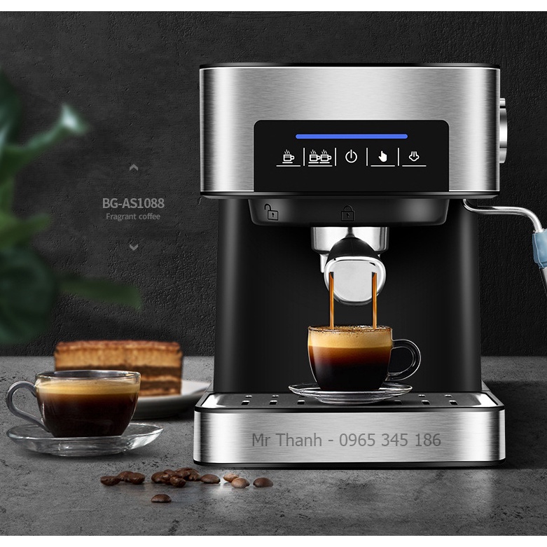 Combo máy pha cafe CM6863 và máy xay cafe Espresso 019