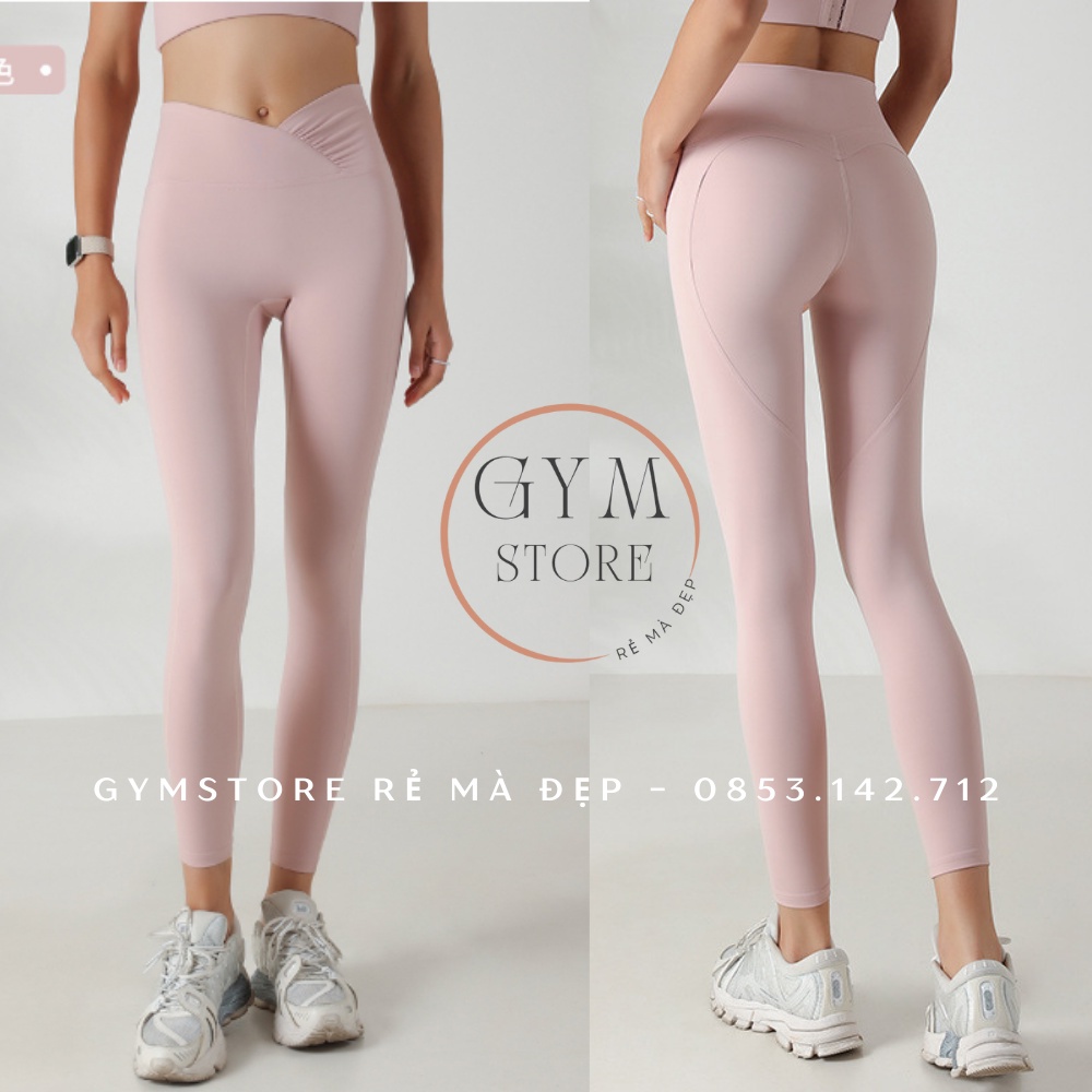 Quần Legging Tập YOGA Pilate ❤️𝐇𝐀̀𝐍𝐆 𝐗𝐈̣𝐍❤️ Thun Poly Lulu Siêu Co Giãn Gen Bụng Nâng Mông Thể Thao Nữ 𝐆𝐘𝐌𝐒𝐓𝐎𝐑𝐄 1265