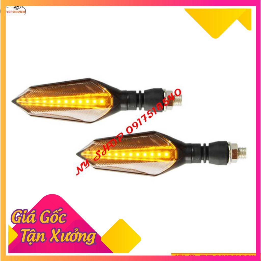 Đèn xi nhan Spirit Beast L17 nháy hiệu ứng AUDI nháy đuổi xương cá kiểu X1R (hàng loại 2) + cục chớp led điện tử  (