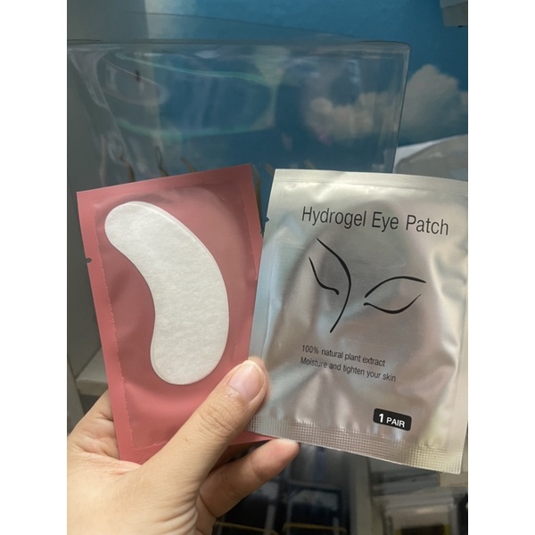 Gel pad mi, gelpad dán mi dưới, 1 bịch 50 cặp và xanh ombre 30 cái
