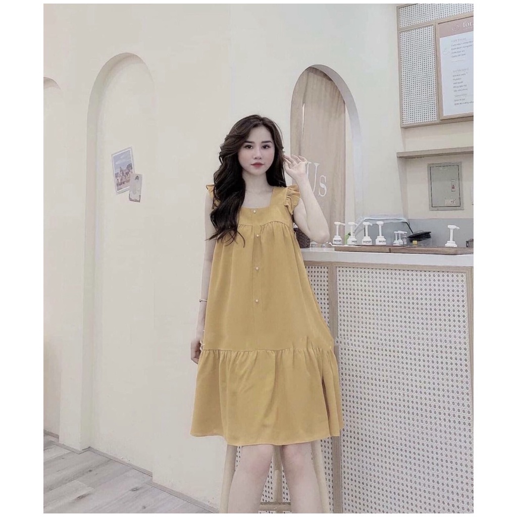 Váy Bầu Mùa Hè Đẹp, Đầm Bầu 2 Dây Chất Cát Hàn Cao Cấp Siêu Mềm Mại Nhẹ Nhàng Tiểu Thư A023 Lin Store66