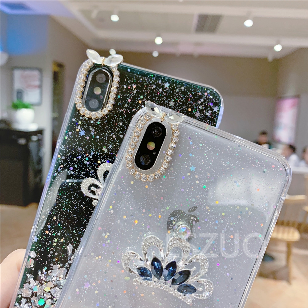 Ốp điện thoại mềm đính đá có dây đeo cho OPPO K3 F11 F11 Pro A7 A5s A12 A3s F9 F7 F5 F3 F1s A57 A39 A37