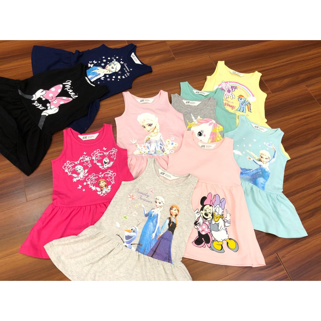 Combo váy bé gái HM [Elsa, Minnie, Pony,...] size (2-10T) (11-25kgs)