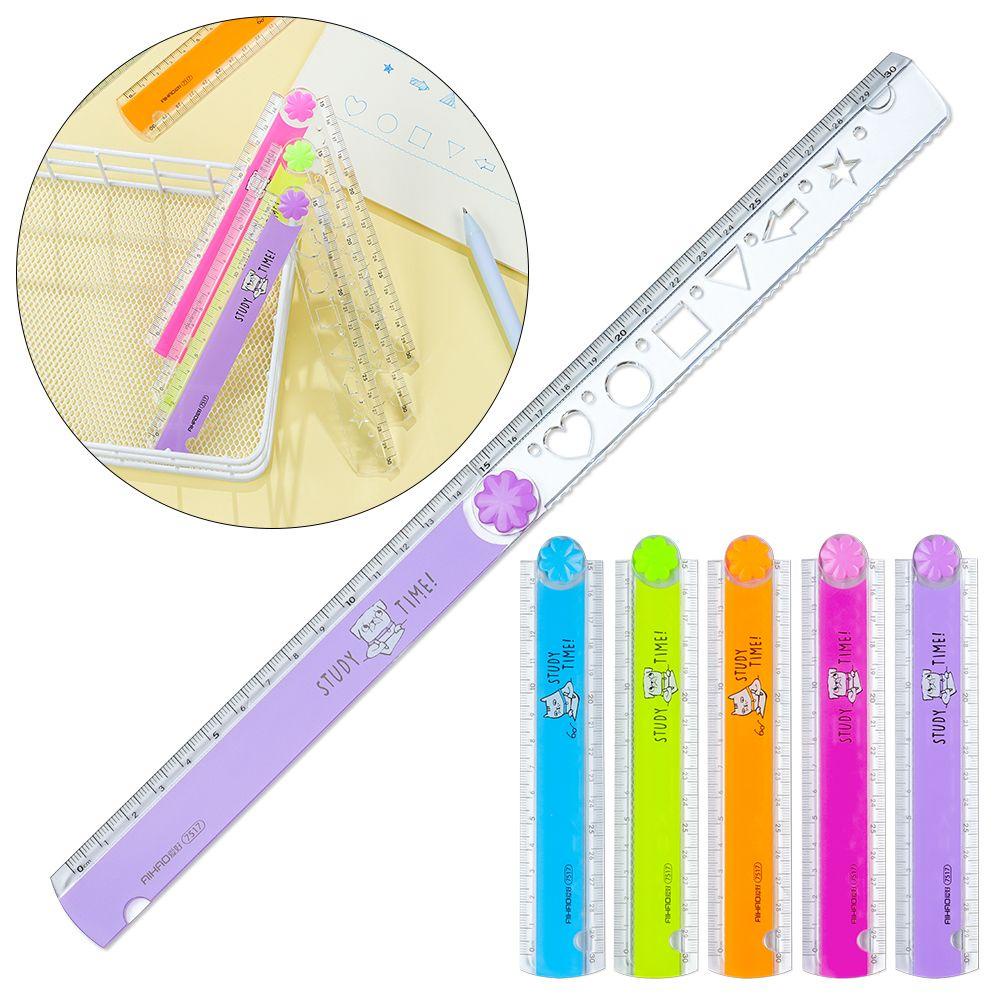 Thước Gấp Bằng Acrylic DIY Sáng Tạo Cho Học Sinh / Văn Phòng